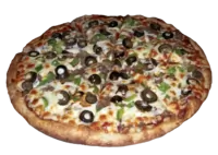 Chicken Supreme pizza with mixed toppings